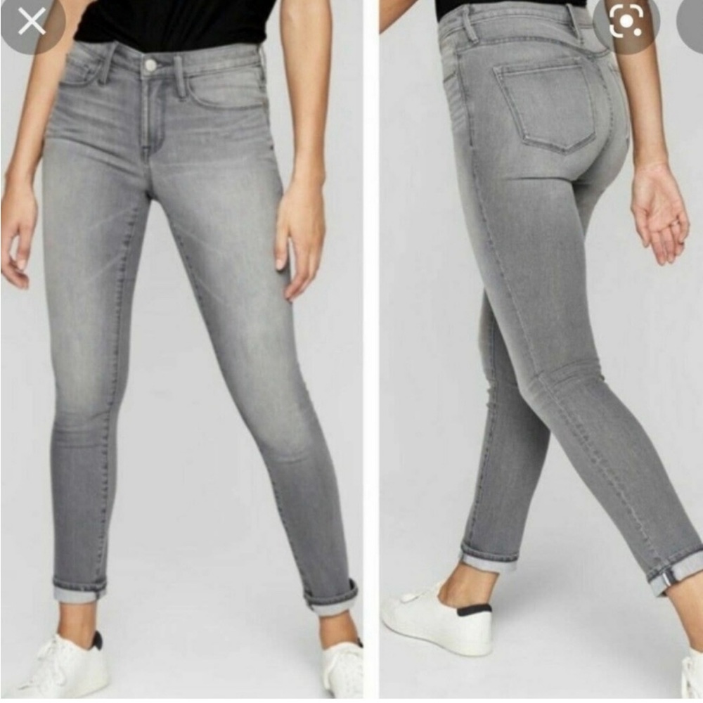 ATHLETA Sculptek Skinny Jeans Grey Wash Size 8